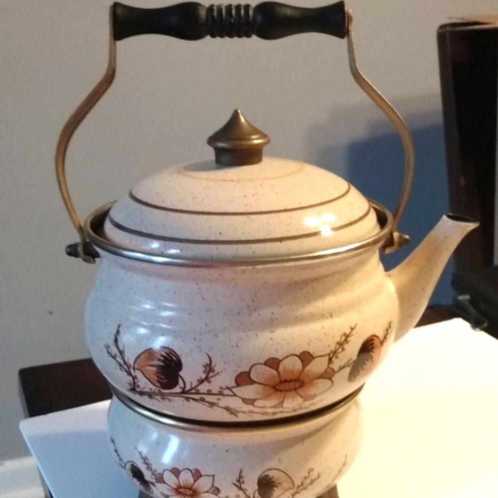 ASTA "RARE" print enamel Tea Kettle - Picture 6 of 15